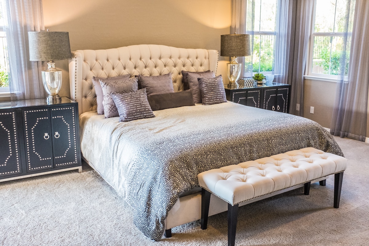 Hamptons style bedroom interior